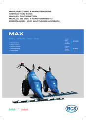 BCS MAX 615 SL Manuel D'utilisation