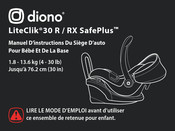 Diono LiteClik 30 RX SafePlus Manuel D'instructions