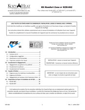 Kozy Heat Fireplaces Komfort Zone KZK-062 Manuel D'installation
