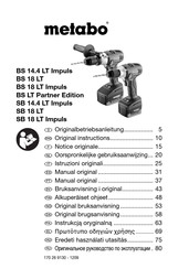 Metabo SB 14.4 LT Impuls Notice Originale