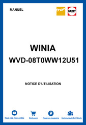 WINIA WVD-08T0WW12U51 Manuel D'utilisation