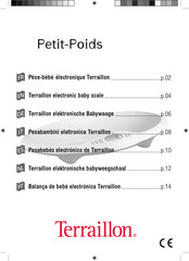 Terraillon Petit-Poids Mode D'emploi