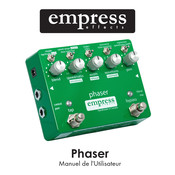 Empress Effects Phaser Manuel De L'utilisateur