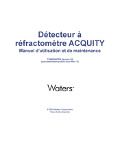 Waters ACQUITY Manuel D'utilisation Et De Maintenance