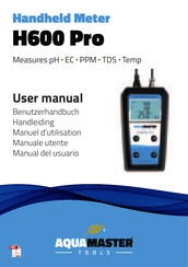 AquaMaster Tools H600 Pro Manuel D'utilisation