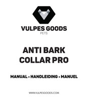 Vulpes Goods ANTI BARK COLLAR PRO Manuel