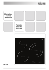 FAURE FIE 63 F Informations Pour Les Utilisateurs