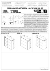 INOSIGN SARDINIA 180 OG Instructions D'assemblage