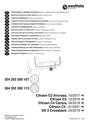 Westfalia Automotive 304 203 300 107 Notice De Montage Et D'utilisation