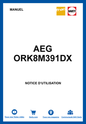 AEG ORK8M391DX Manuel D'utilisation