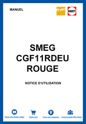 Smeg CGF11RDEU Manuel De L'utilisateur