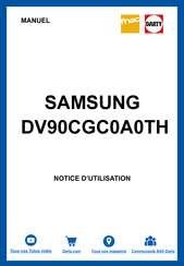 Samsung DV90CGC0A0TH Mode D'emploi