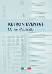 KETRON EVENT61 Manuel D'utilisation