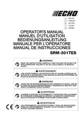 Echo SRM-301TES Manuel D'utilisation