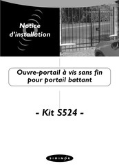 SIMINOR Kit S524 Notice D'installation