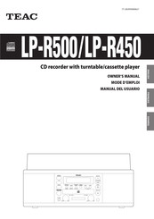 Teac LP-R500 Mode D'emploi