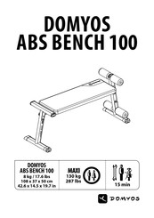 Domyos ABS bench 100 Mode D'emploi