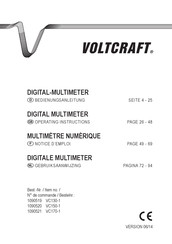 VOLTCRAFT VC170-1 Notice D'emploi