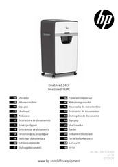 HP OneShred 24CC Mode D'emploi