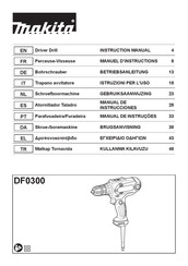 Makita DF0300 Manuel D'instructions