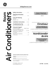 GE AEEZ8 Manuel D'utilisation Et Instructions D'installation