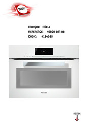 Miele H6800 BM BB Notice D'utilisation Et De Montage