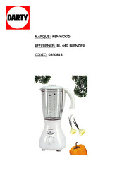 Kenwood BL440 Serie Mode D'emploi