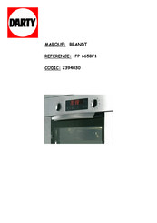 Brandt FP 665BF1 Guide D'utilisation