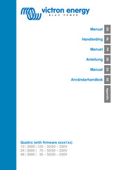 Victron energy Quattro 12/3000/120-50/50 230V Manuel