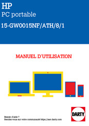 HP 15-GW0015NF/ATH/8/1 Manuel De L'utilisateur