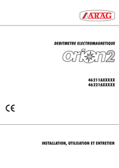ARAG orion 2 VISUAL FLOW Installation, Utilisation Et Entretien