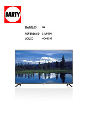 LG 32LB550 Manuel D'utilisation