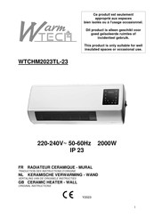 Warm Tech WTCHM2023TL-23 Traduction Des Instructions D'origine