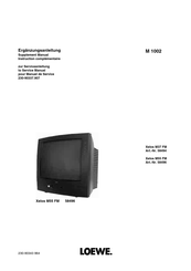 Loewe Xelos M37 FM Instruction