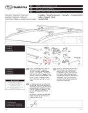 Subaru SOA567X060 Manuel D'installation