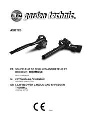 Elem Garden Technic ASBT26 Notice Originale