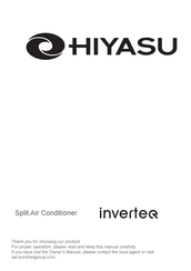 Hiyasu ASE912U11I-HN Mode D'emploi