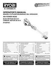 Ryobi RY40PH01 Manuel D'utilisation