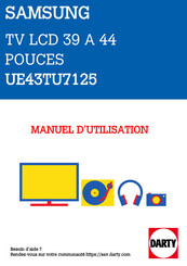 Samsung UE43TU7125 Manuel