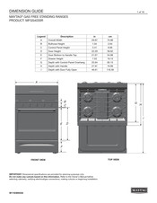 Maytag MFGS4030R Guide De Dimensions