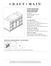 CRAFT+MAIN ELLERY EBGV4822D Instructions De Montage