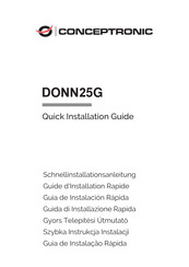 Conceptronic DONN25G Guide D'installation Rapide