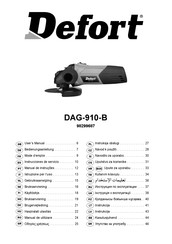 Defort DAG-910-B Mode D'emploi