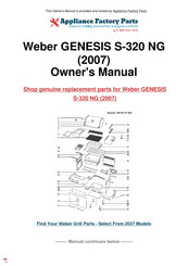 Weber GENESIS S-320 NG Guide Du Propriétaire