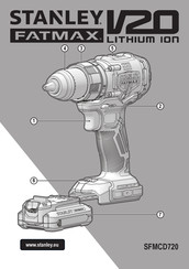 Stanley FATMAX SFMCD720B-XJ Traduction De La Notice D'instructions Originale