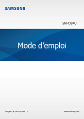 Samsung SM-T397U Mode D'emploi