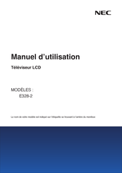 NEC E328-2 Manuel D'utilisation