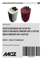 MCZ CLUB AIR 10 UP! M3 Manuel D'installation Et D'utilisation