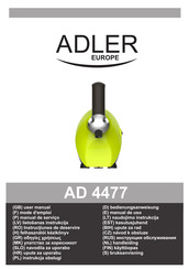 Adler europe AD 4477 Mode D'emploi