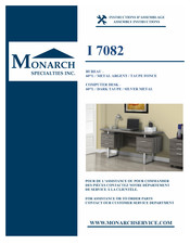 Monarch Specialties I 7082 Instructions D'assemblage